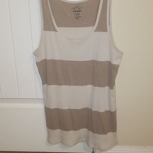 Cream and gold tank